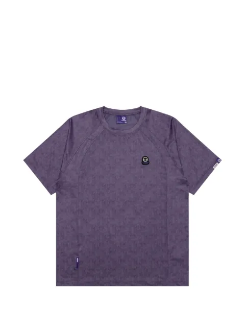 AAPE BY *A BATHING APE® logo patch T-shirt Purple ATE1929XXQ