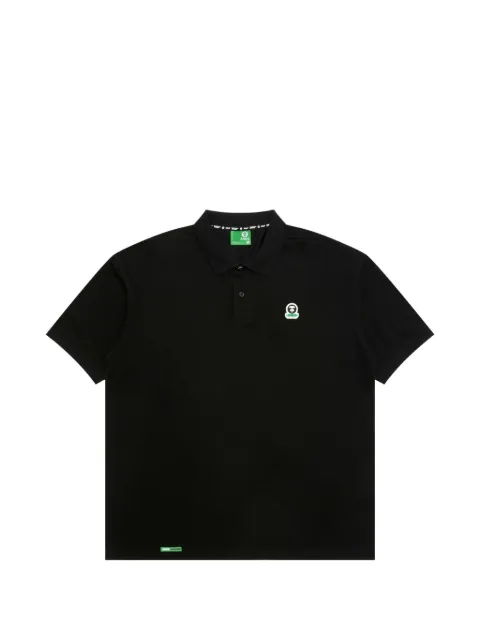 AAPE BY *A BATHING APE® print polo shirt Black APO1926XXQ