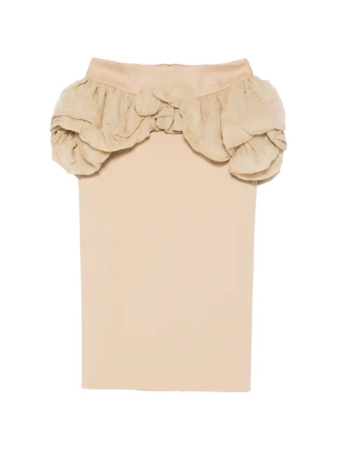 Max Mara ruffle-detail midi skirt Neutrals 2611771053600