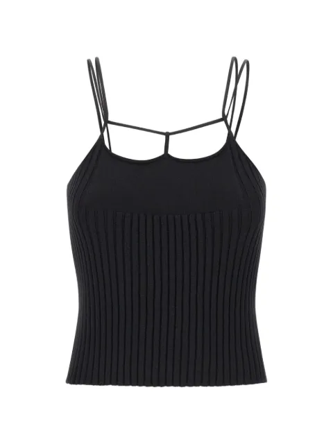 A. ROEGE HOVE Corin ribbed knit tank top Black 22359050