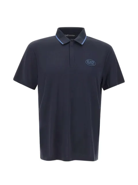 Ea7 Emporio Armani contrast-trim logo polo shirt Blue 7M001288AF13520UB102