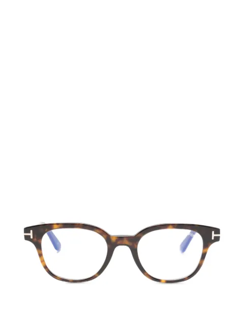 TOM FORD Eyewear geometric frame glasses Brown FT6130B
