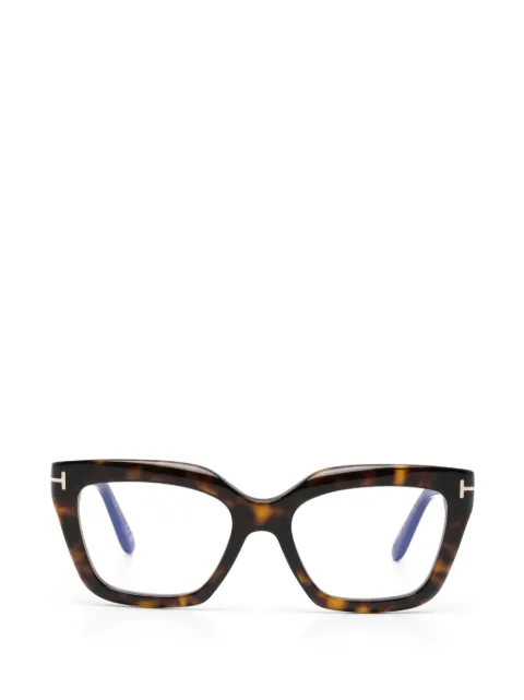 TOM FORD Eyewear geometric glasses Brown FT6093B