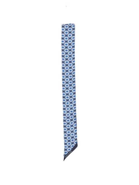 Tagliatore Foulard geometric-print scarf Blue FOULARD8NTE260126E343