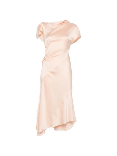 Victoria Beckham draped asymmetric dress Pink 1226WDR007294B