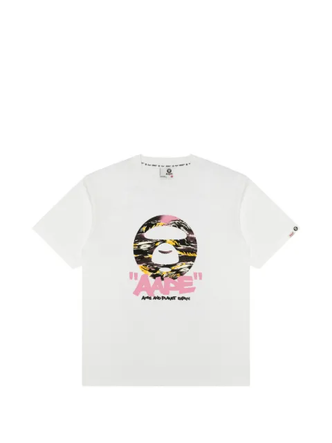 AAPE BY *A BATHING APE® short-sleeve T-shirt White ATE1888XXQ
