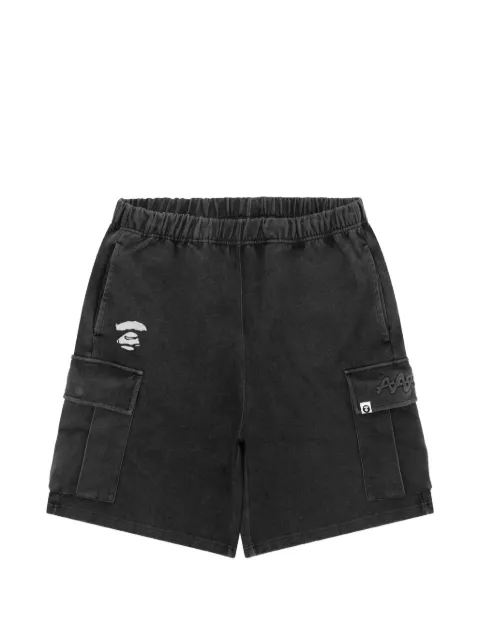 AAPE BY *A BATHING APE® logo-detail cargo shorts Grey ASPC605XXQ