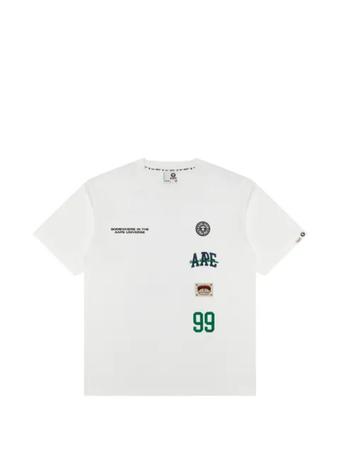 AAPE BY *A BATHING APE® logo-detailing T-shirt White ATE1850XXQ