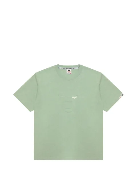 AAPE BY *A BATHING APE® logo T-shirt Green ATE1836XAQ