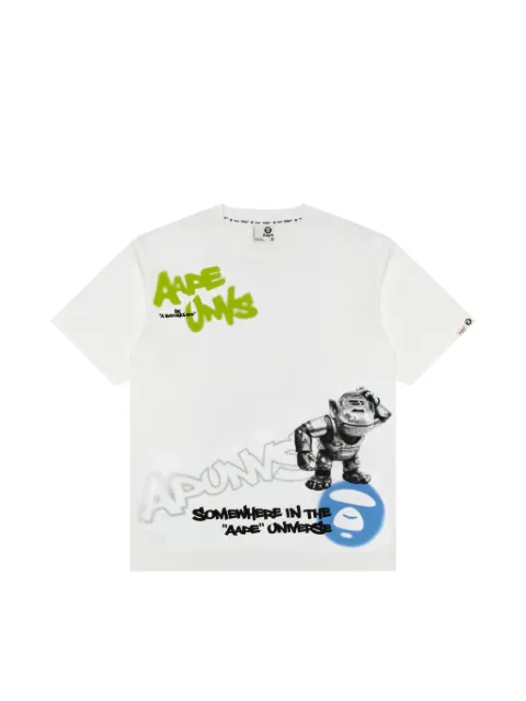 AAPE BY *A BATHING APE® graphic-print T-shirt White ATE1887XXQ