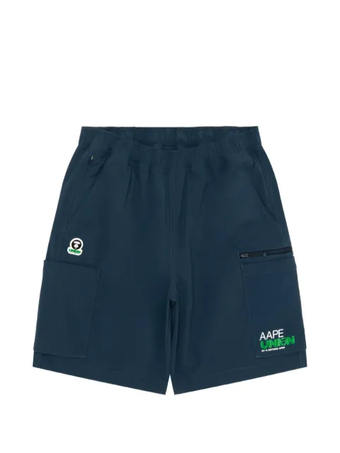 AAPE BY *A BATHING APE® logo patch shorts Blue ASPD639XXQ