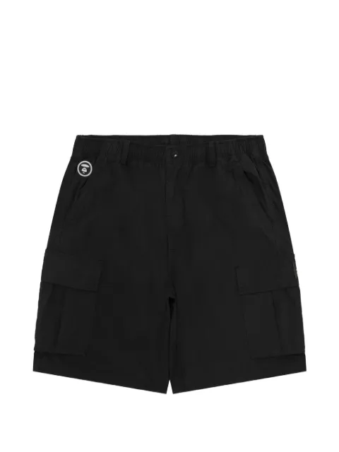 AAPE BY *A BATHING APE® logo-patch cargo shorts Black ASPC681XXQ