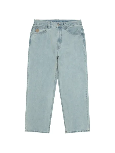 AAPE BY *A BATHING APE® logo embroidered trousers Blue APTC673XXQ