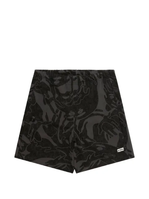 AAPE BY *A BATHING APE® camouflage shorts Black ASPC684XXQ