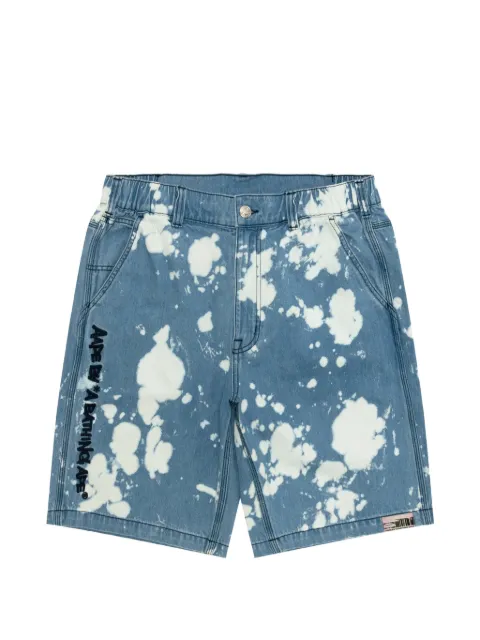 AAPE BY *A BATHING APE® logo-embroidered shorts Blue ASPD613XXQ