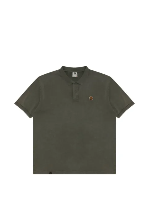 AAPE BY *A BATHING APE® appliqué polo shirt Green APO1823XXQ