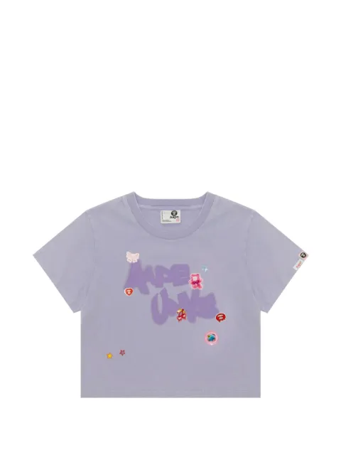 AAPE BY *A BATHING APE® cotton T-shirt Purple ATE1899XAQ