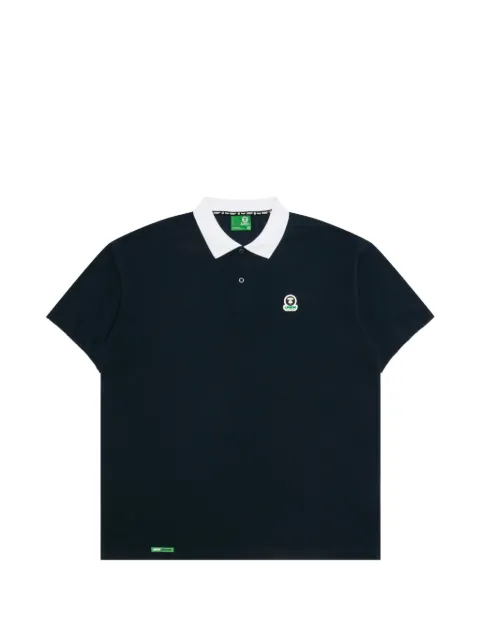 AAPE BY *A BATHING APE® logo polo shirt Black APO1926XXQ