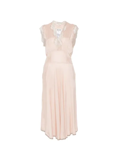 Maison Margiela midi silk dress Pink S51DD0058M35798
