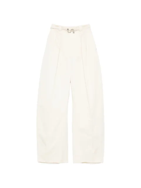 Sportmax Idoneo belt pleated pallazo pants Neutrals 2612131072600