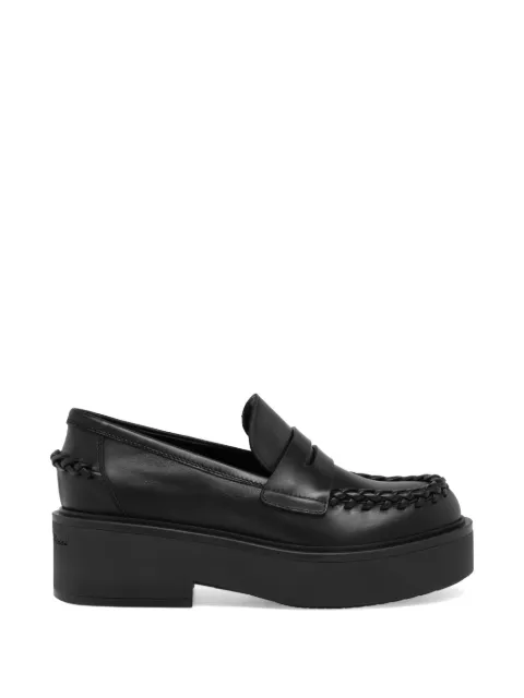 Gianvito Rossi Yuna braided-detail loafers Black G2542820GOMVGN
