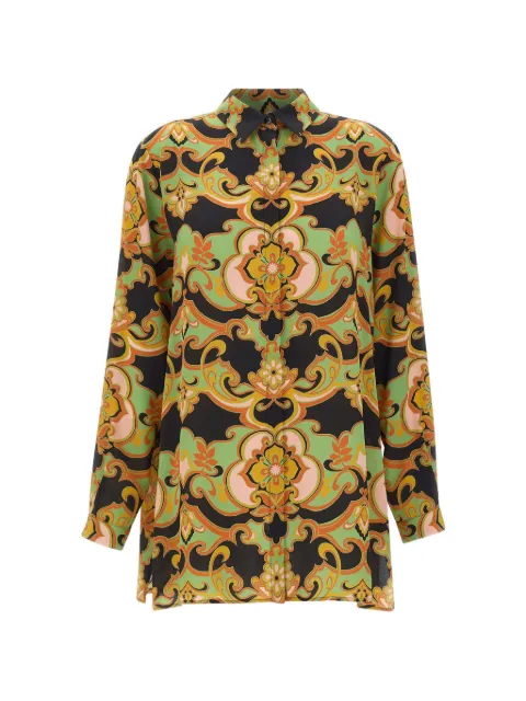 ETRO print buttoned shirt Black WRIA0103AKI44X0812