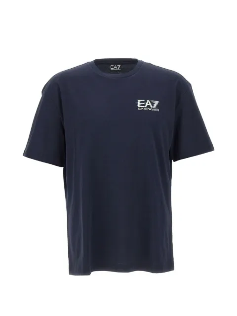 Ea7 Emporio Armani logo-print crew-neck T-shirt Blue 7M001327AF17789UB102