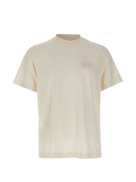 Ea7 Emporio Armani logo-print crew-neck T-shirt Neutrals 7M001357AF13862
