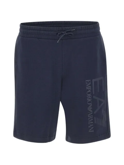 Ea7 Emporio Armani Core Identity logo drawstring shorts Blue 7M001414AF22266MB278