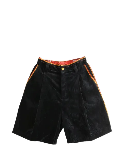 COMMUNS velour shorts Black CSFSS26P132A