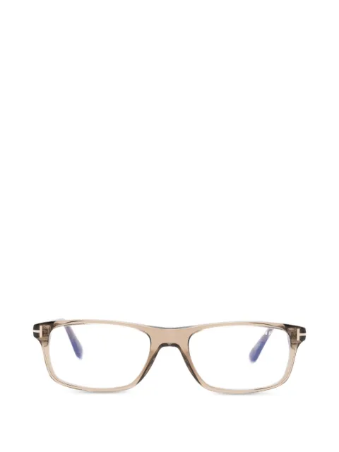 TOM FORD Eyewear rectangle-frame glasses Neutrals FT6119B