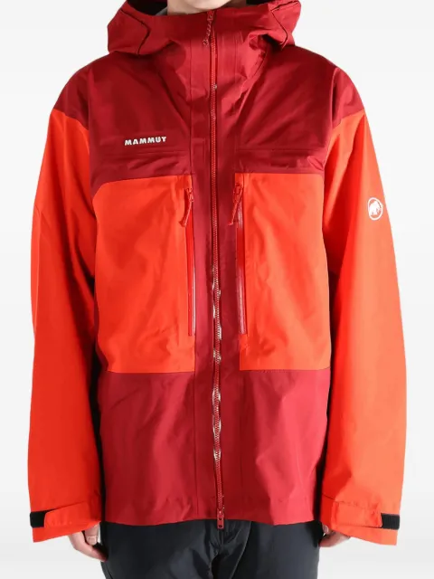 Mammut colour-block hooded jacket Red 101031790