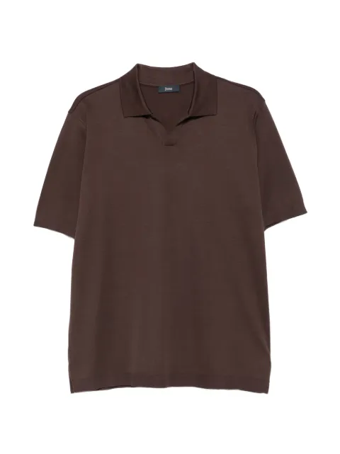 Herno short-sleeve polo shirt Brown JV000004U52059
