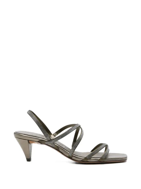 Pedro Garcia Andy embellished-strap sandals Green ANDY04