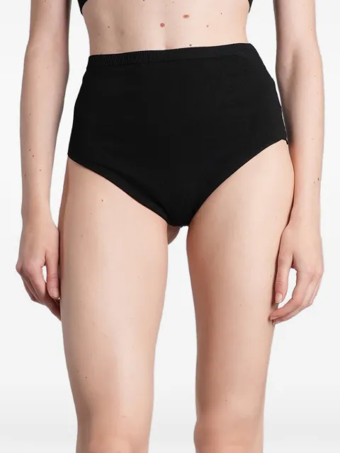 Laneus high-waisted knitted briefs Black S6LAWOKC225