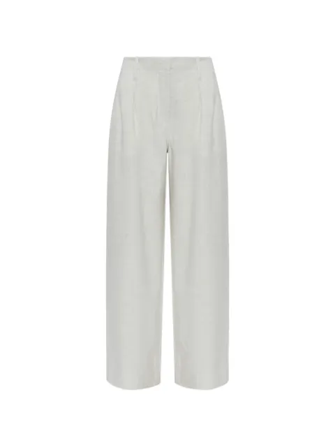 SAMSOE SAMSOE Saiben wide-leg trousers Neutrals F26100112