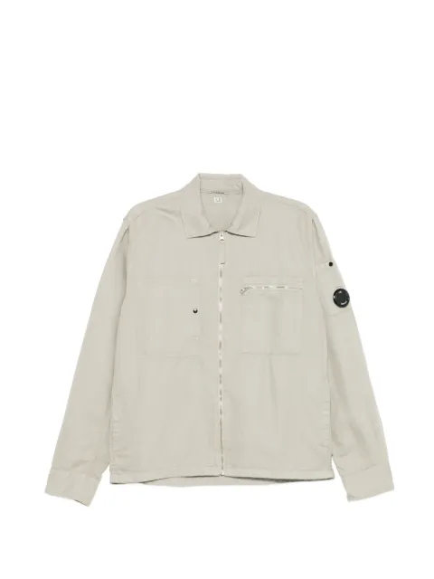 C.P. Company lens zip overshirt Neutrals 20CMOS226A110626G904