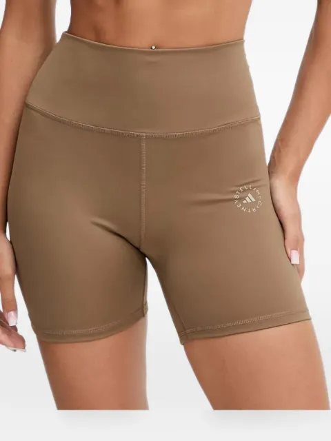 adidas by Stella McCartney high-waisted mini shorts Neutrals KA0631