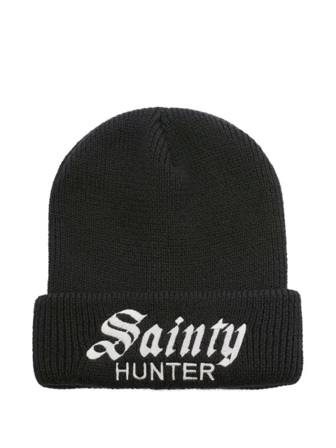 SAINT MXXXXXX embroidered beanie Black SMMK80000C38