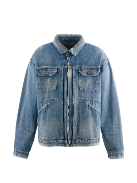 SAINT MXXXXXX elasticated denim jacket Blue SMHR10000080