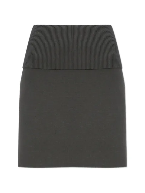 SAMSOE SAMSOE Saane ribbed trim skirt Grey F26100151