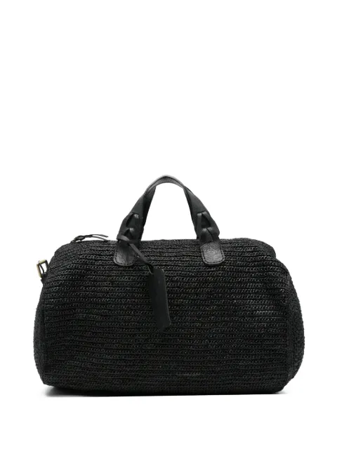 IBELIV woven tag-detail tote bag Black UPPER