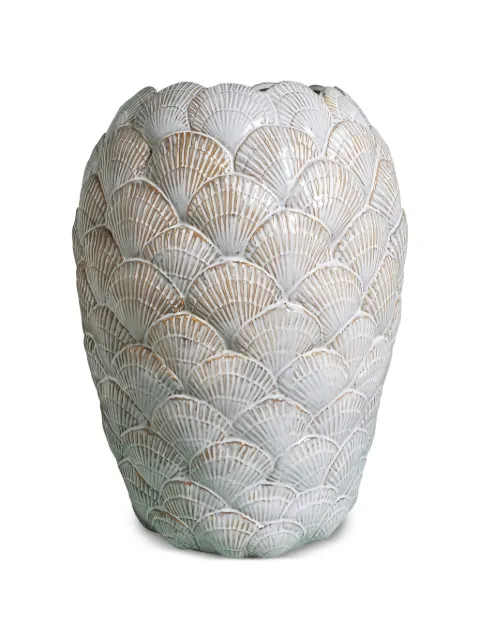CU I SEEYOU shell-design vase White CU66893