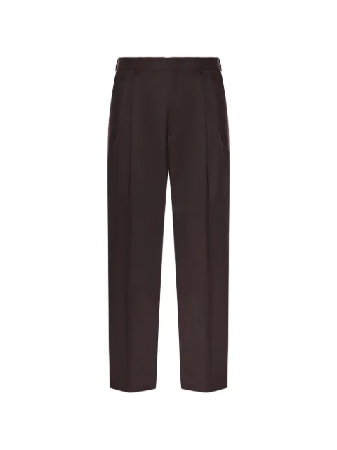 BE ABLE pleated straight-leg trousers Brown MATSMPMARRONE