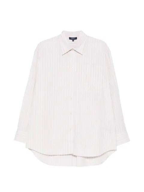 Soeur striped curved hem shirt Grey CHE0893CARLOTTA