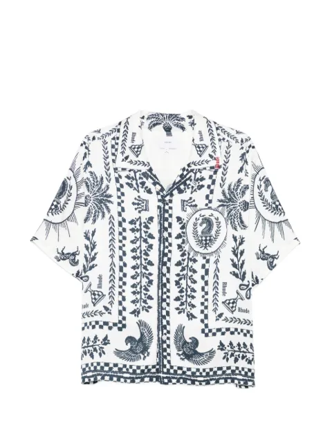 RHUDE graphic-print shirt White RHSS26SR02358