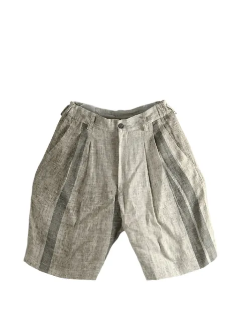 Ziggy Chen pleated shorts Neutrals 0M2610531