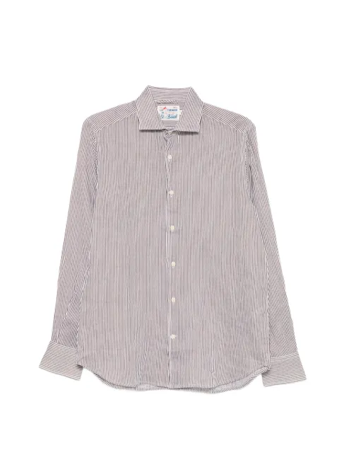 MC2 Saint Barth Pamplona striped shirt White PAMP001