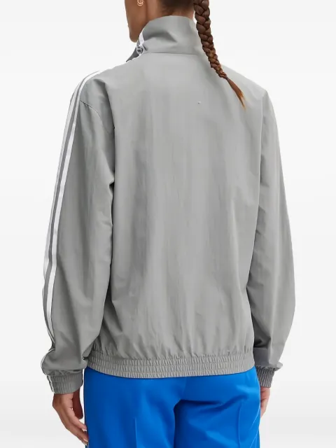 adidas striped zip jacket Grey JD5329