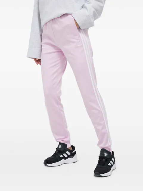 adidas trefoil-embroidered side-stripe track pants Pink IK3859